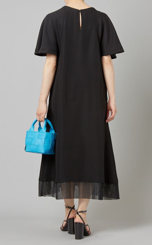 裾レース切替ワンピース