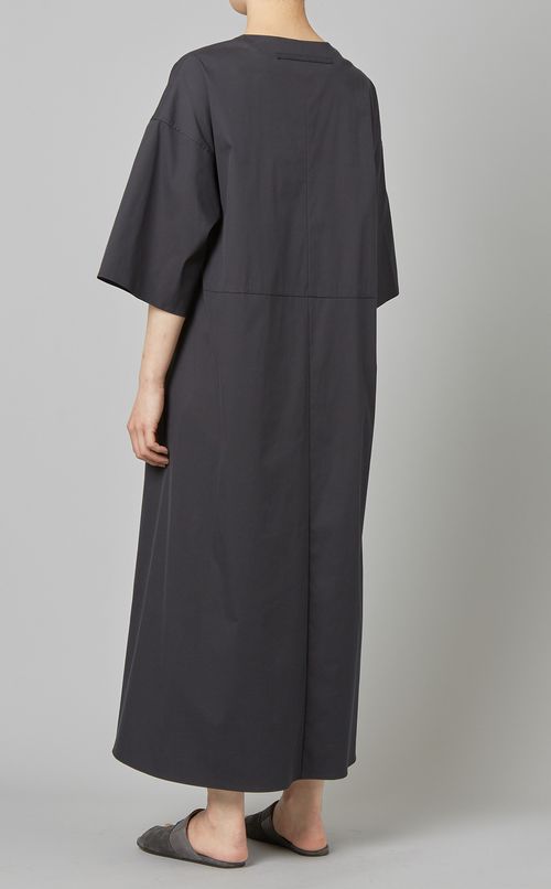 キーネックロングワンピース