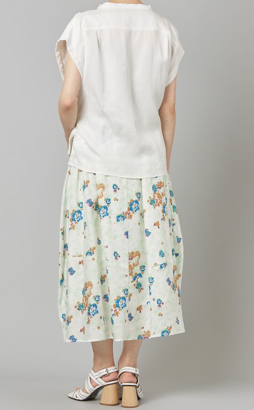 レースアシンメトリーブラウス