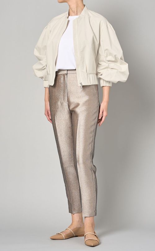 ギャザースリーブMA-1ブルゾン