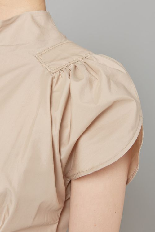 ギャザースリーブサイドタイワンピース