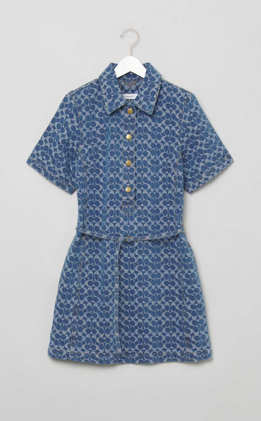 モノグラムデニムワンピース