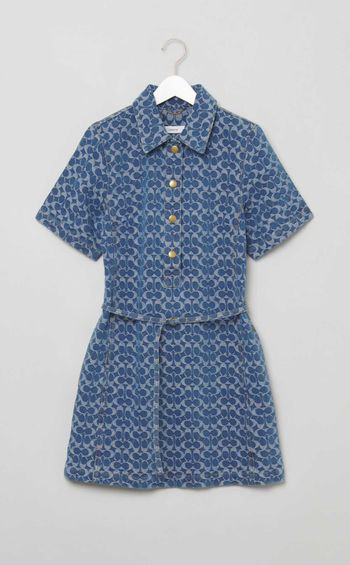 モノグラムデニムワンピース
