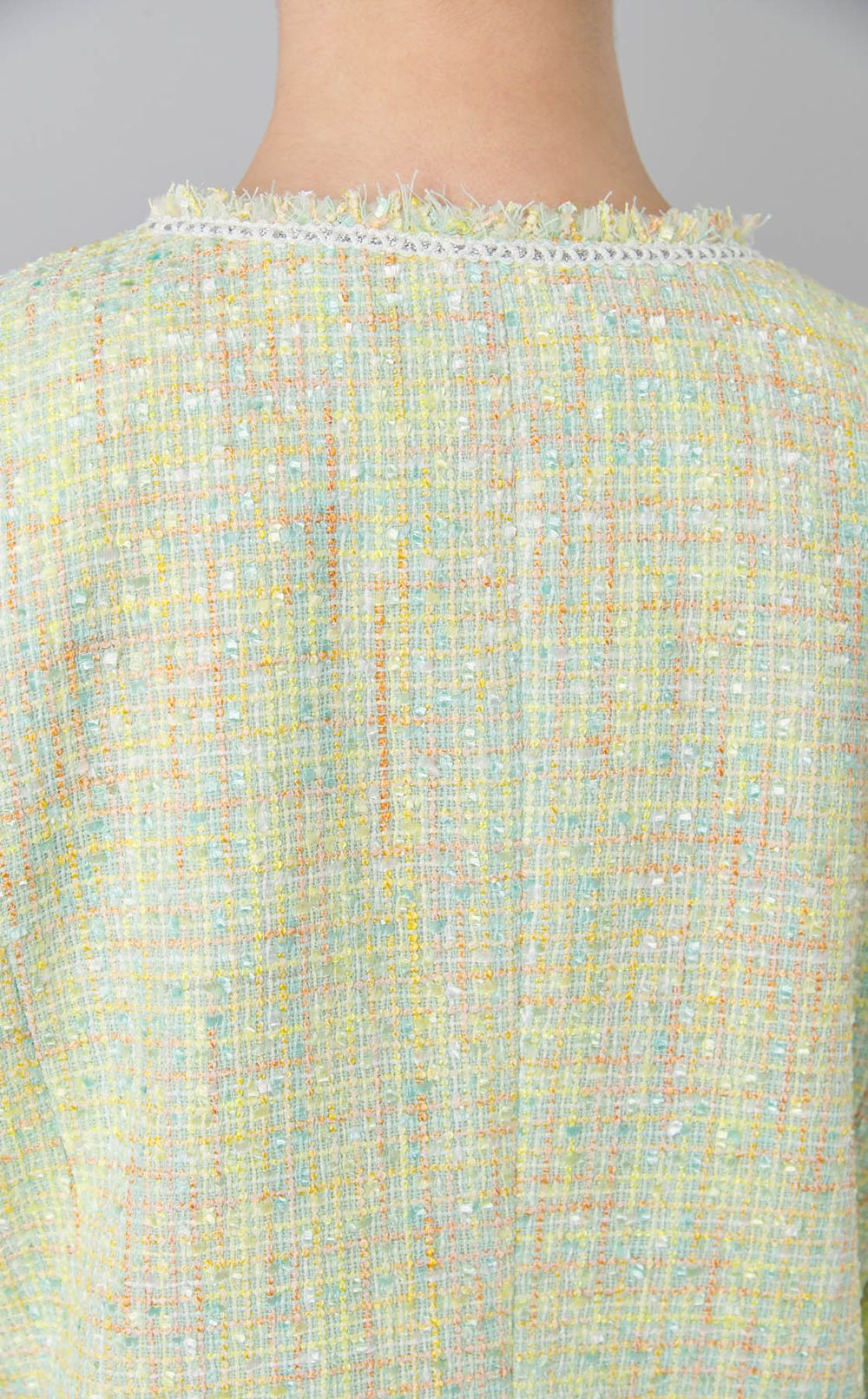 フリンジツイードジャケット