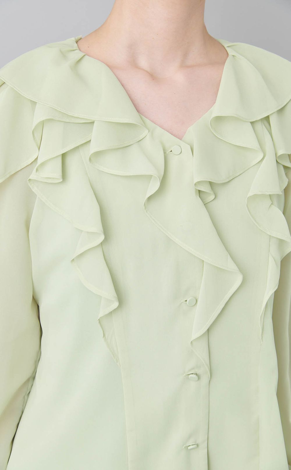 ラッフルフリルブラウス