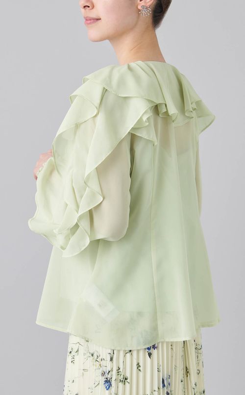 ガラスカボションイヤリング