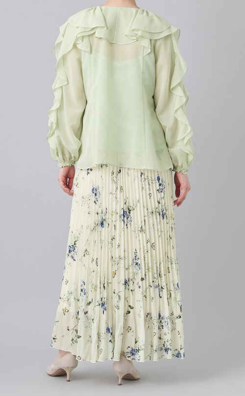 ラッフルフリルブラウス