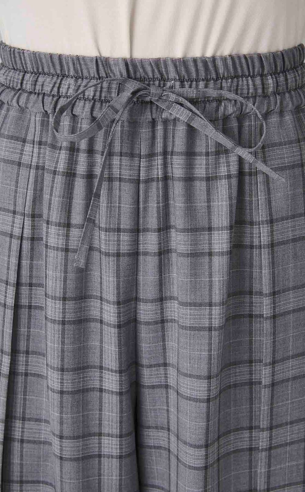 グレンチェックイージーパンツ