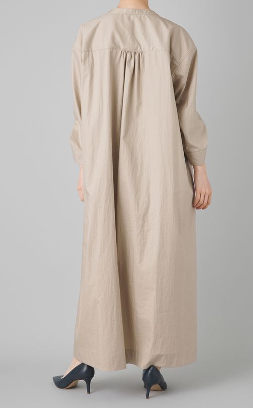 ボリュームスリーブスキッパーワンピース