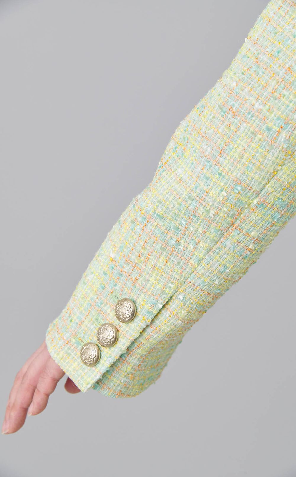 フリンジツイードジャケット