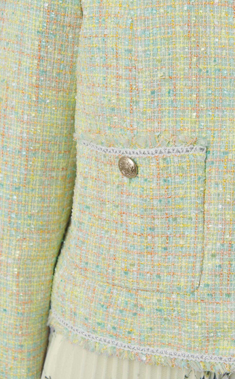 フリンジツイードジャケット