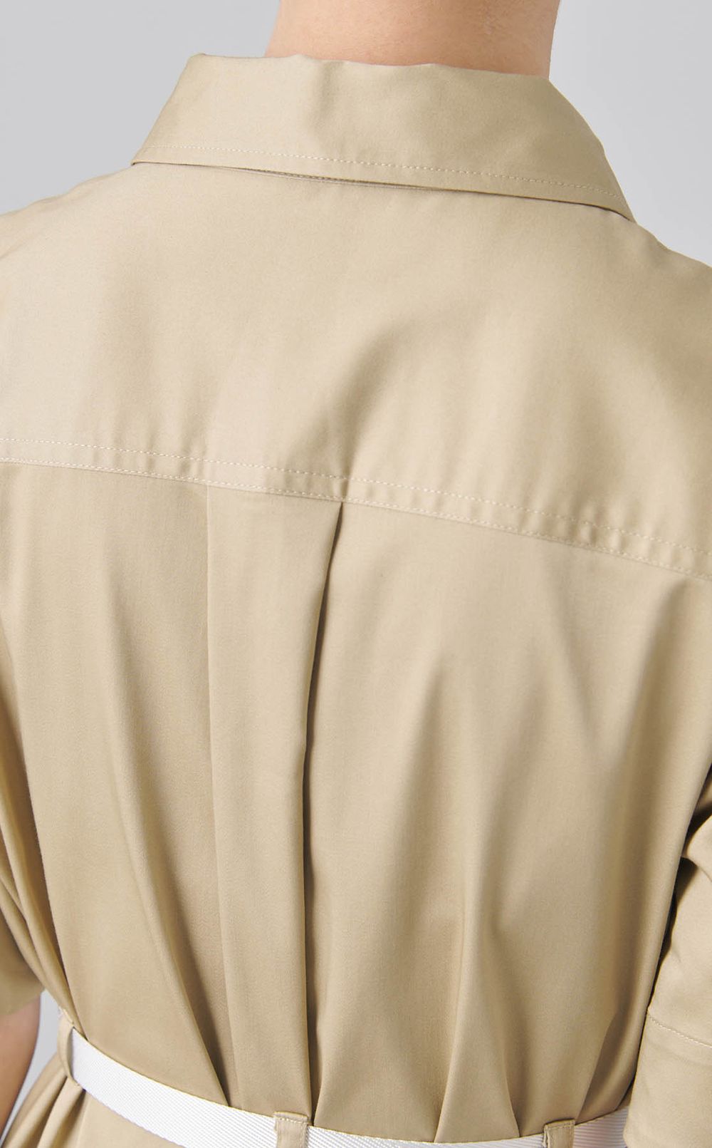 ベルト付きワンピース