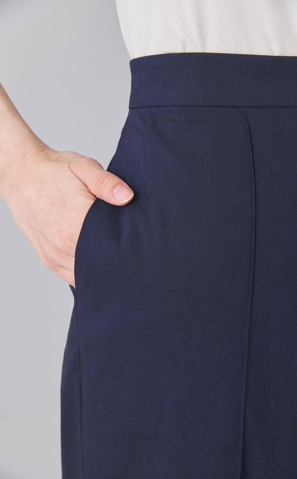 シャンブレーワイドデニム