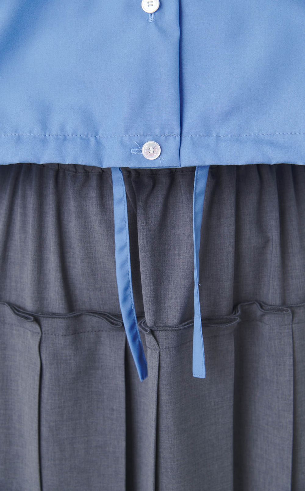 コットンオープンカラークロップドシャツ