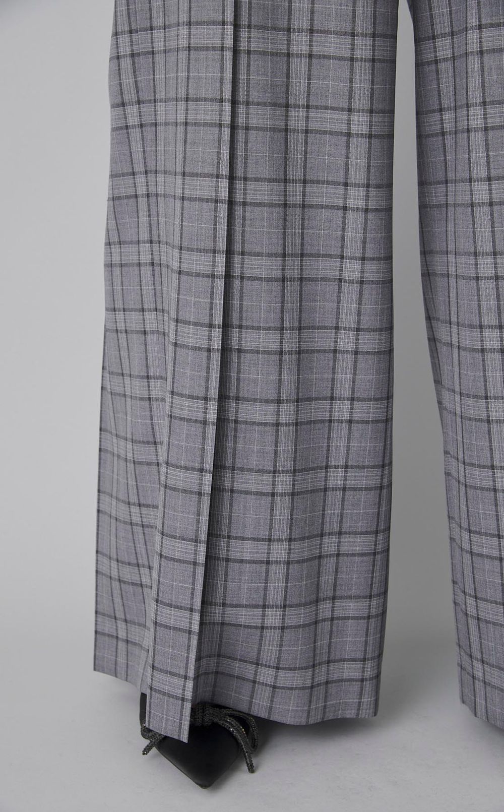 グレンチェックイージーパンツ