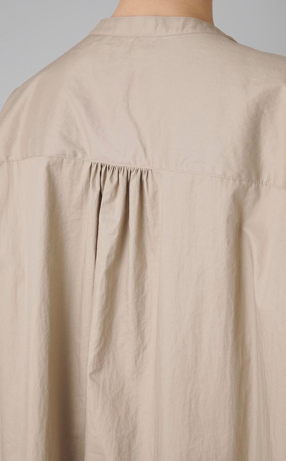 ボリュームスリーブスキッパーワンピース