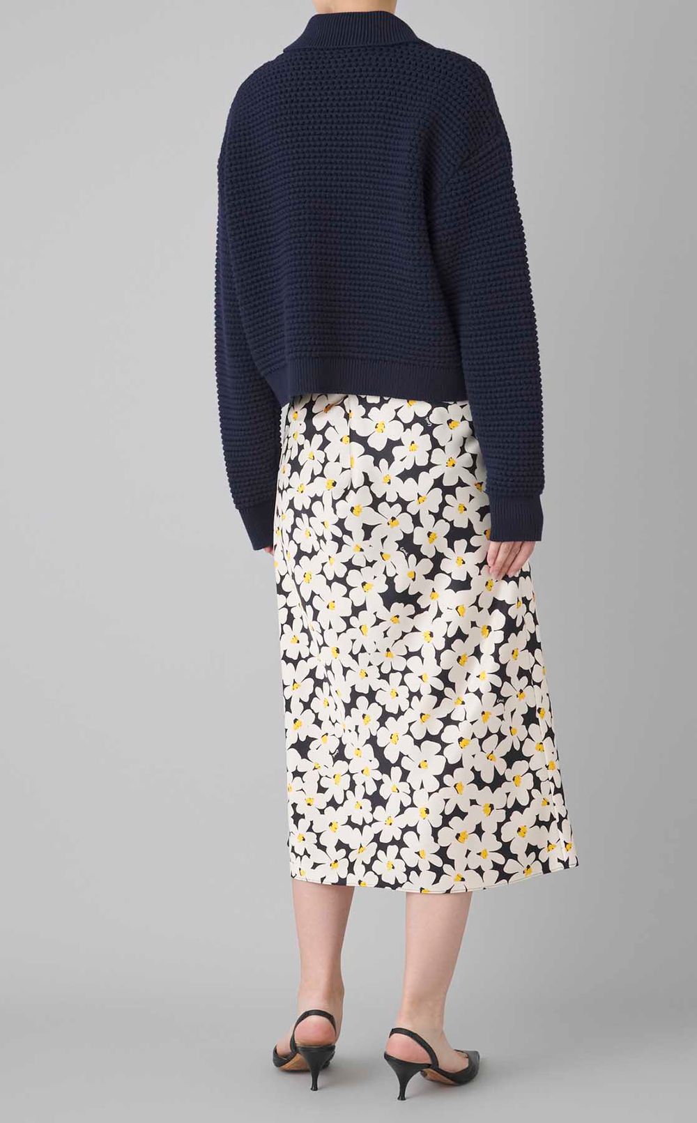 コットンジップフロントカーディガン