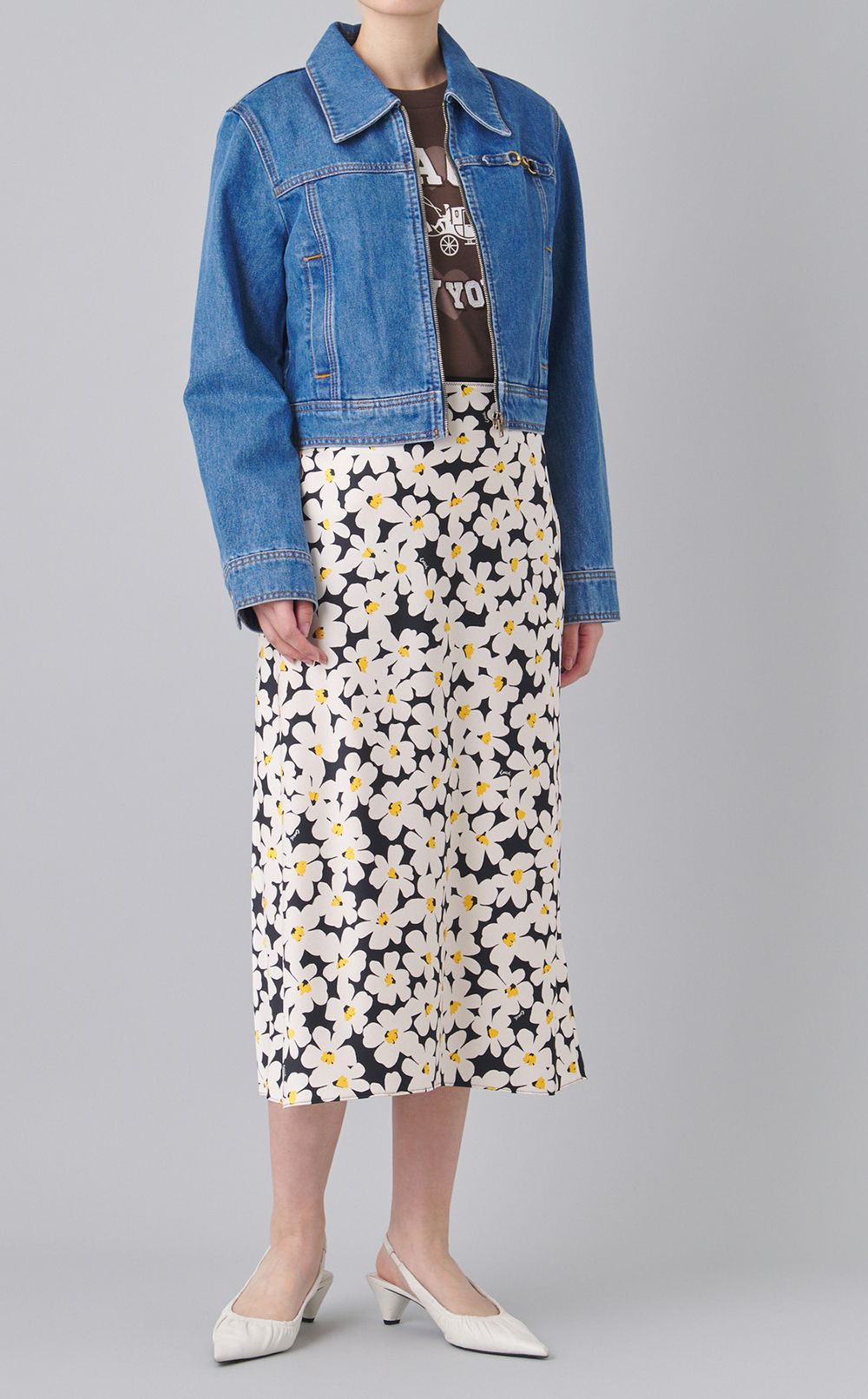 ハートプリン卜ロゴカットソー