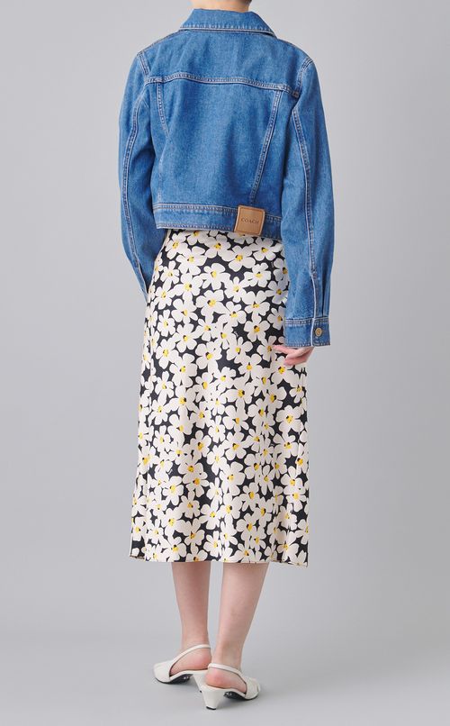 ウォッシュドジップデニムブルゾン