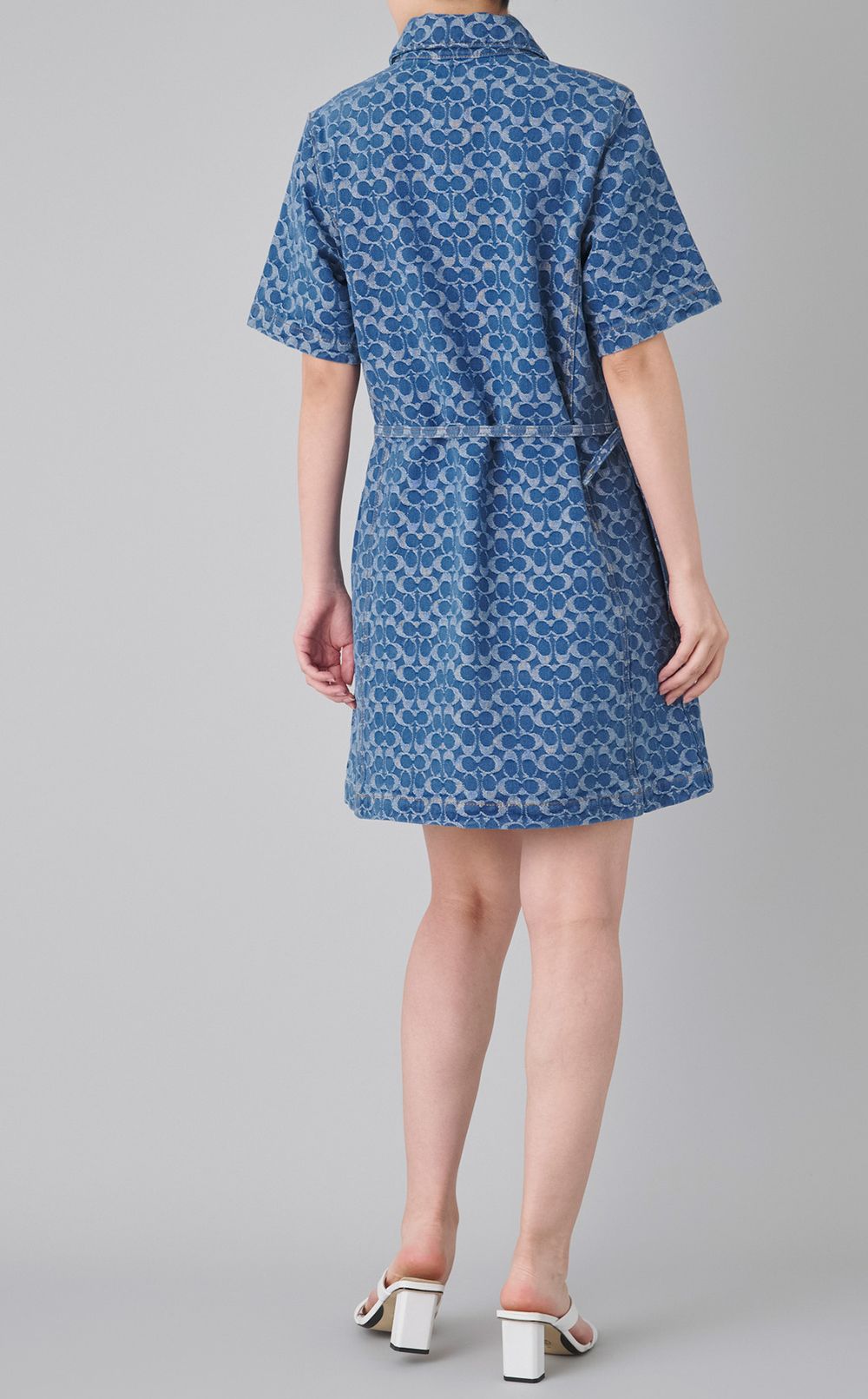 モノグラムデニムワンピース