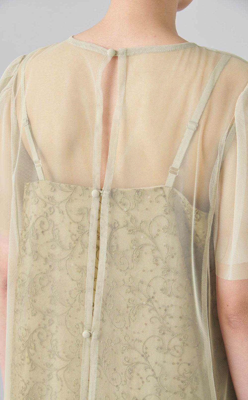 チュールセットキャミソールドレス