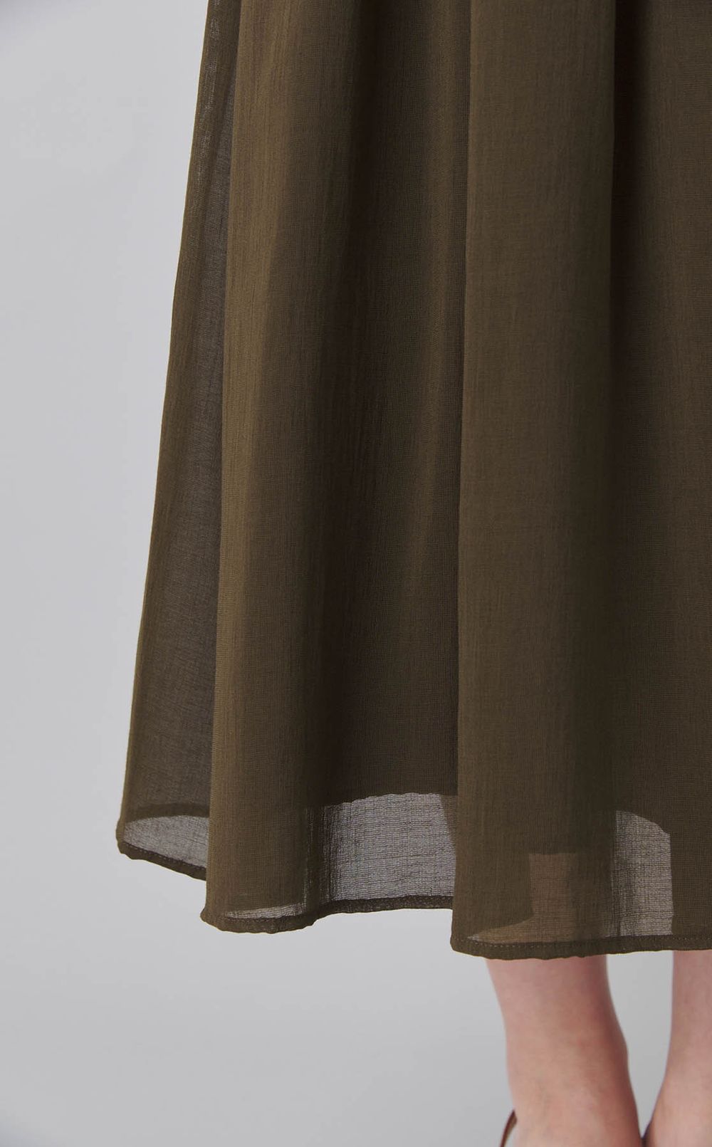 オーガンジーギャザースカート