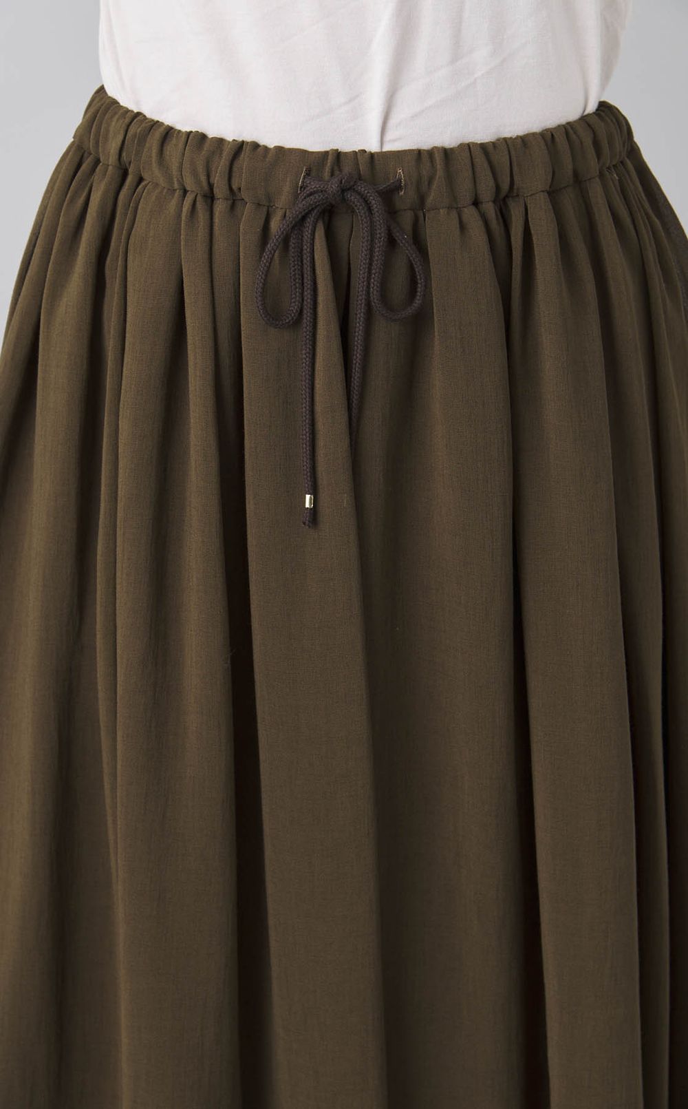 オーガンジーギャザースカート