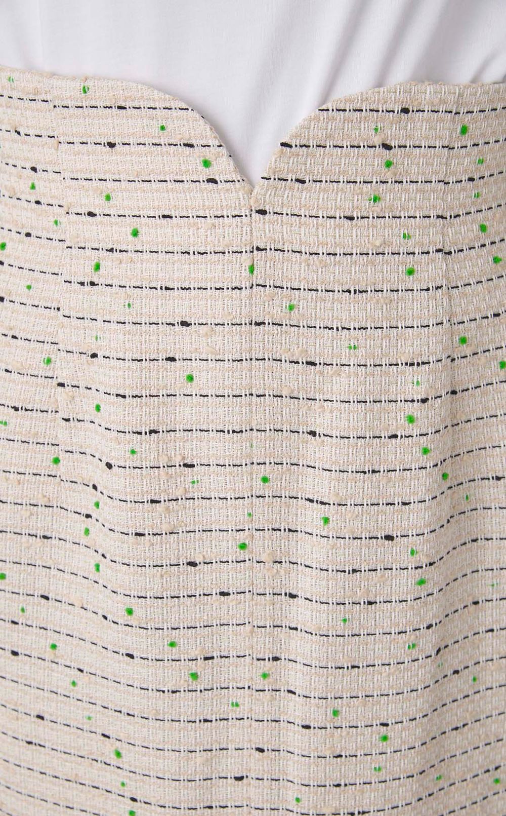 ツイード Iラインスカート