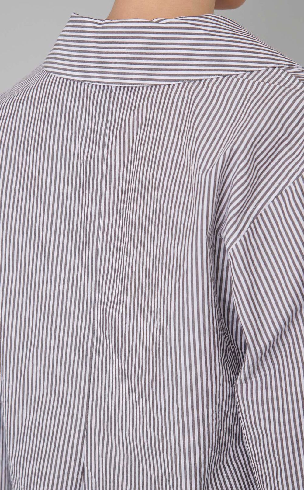 リフトスリーブオープンカラーシャツ