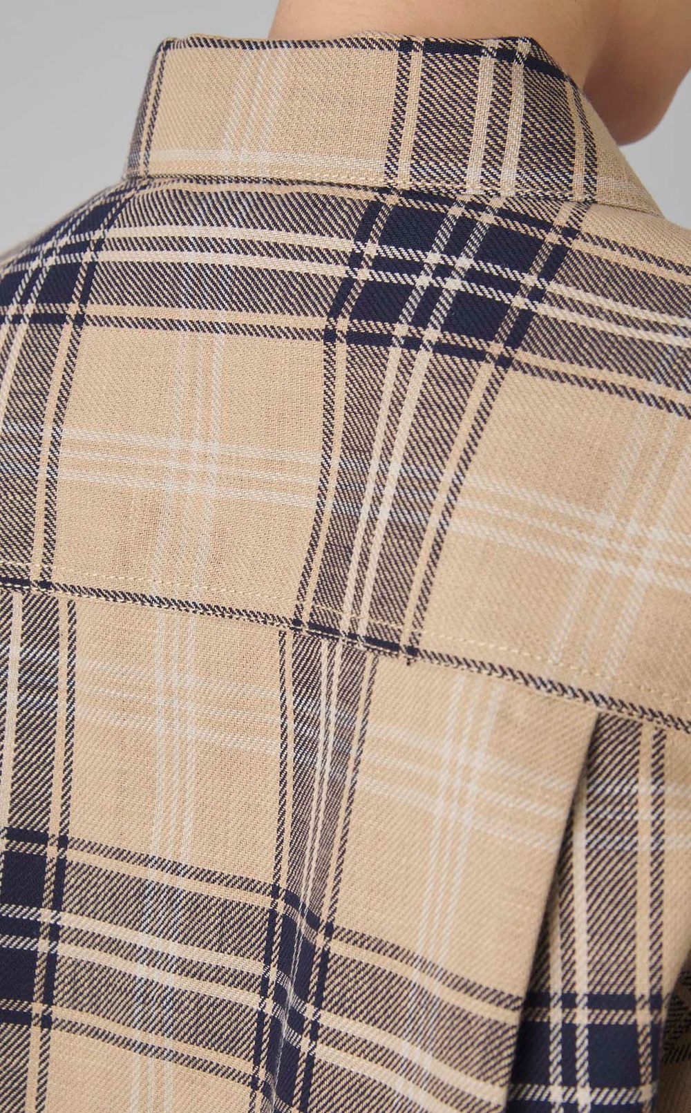 チェックショートブルゾン