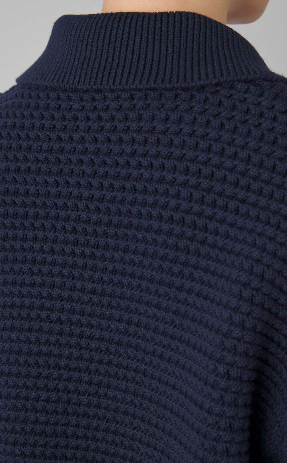 コットンジップフロントカーディガン