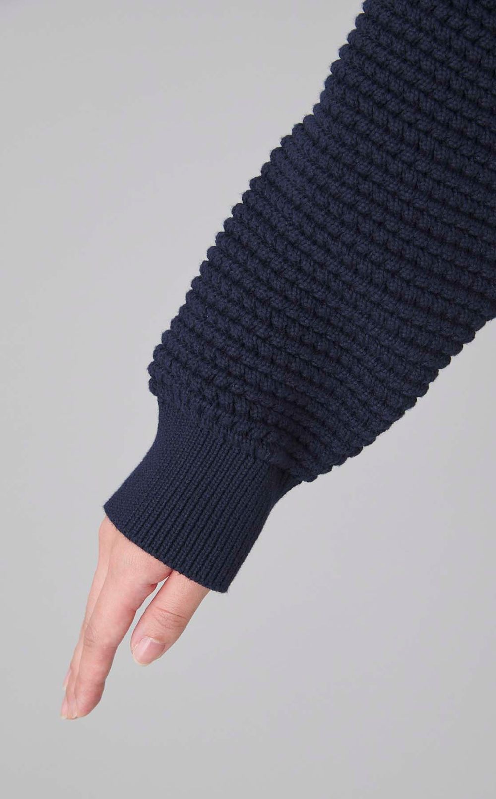 コットンジップフロントカーディガン