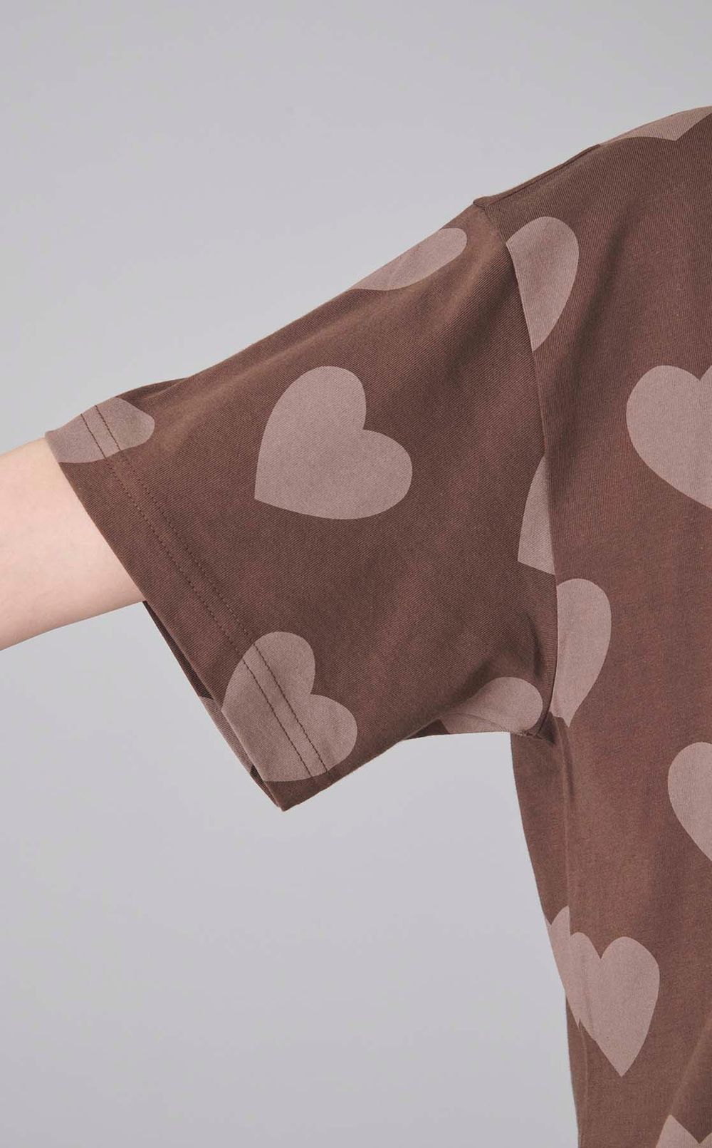 ハートプリン卜ロゴカットソー