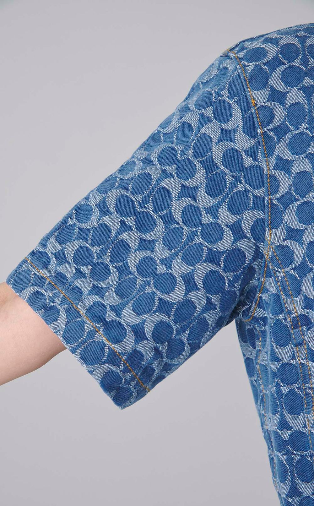 モノグラムデニムワンピース