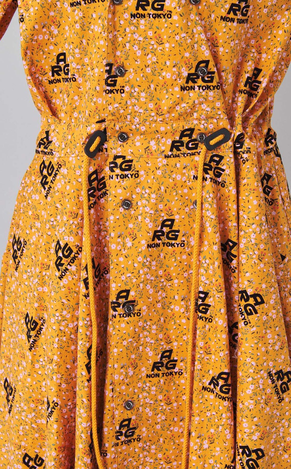 コットンフロッキープリントワンピース