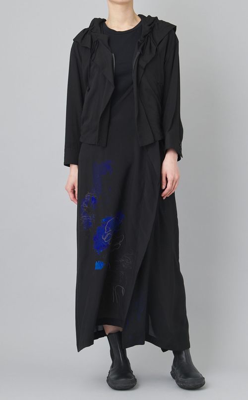 フラワープリントワンショルダースカート