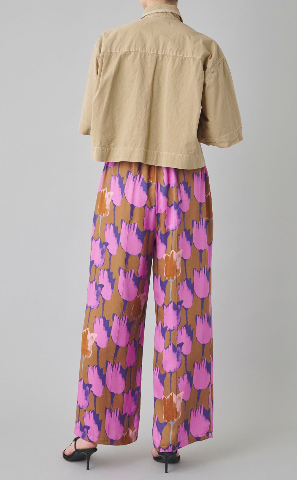 フリルクロップドシャツ