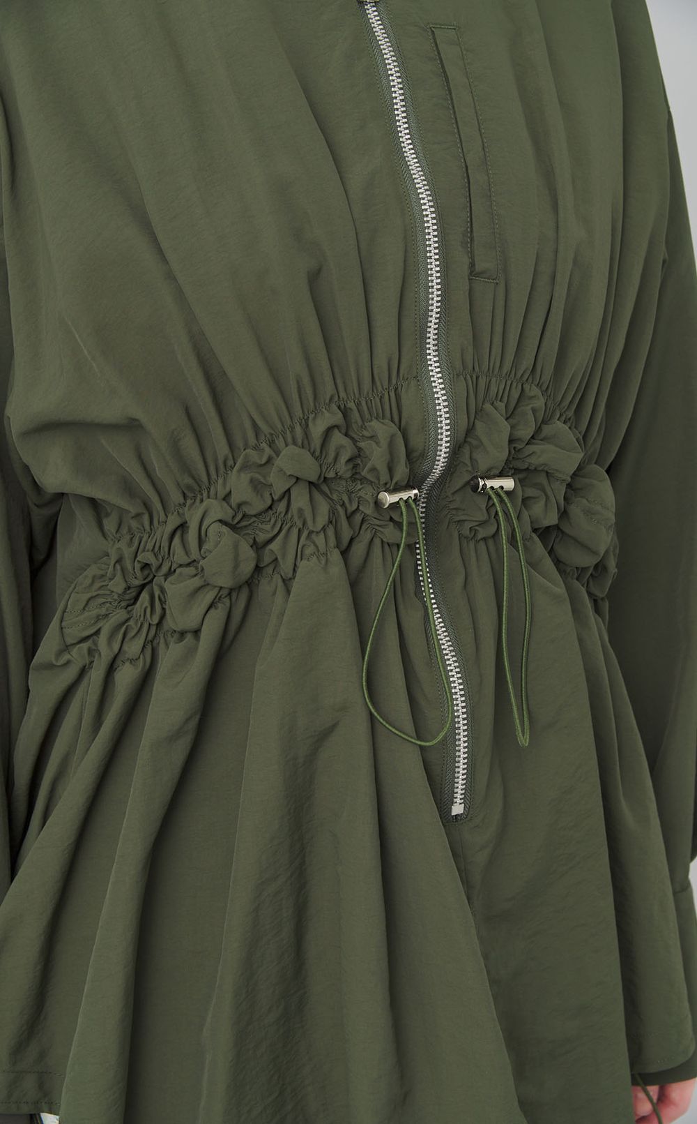 シャーリングレイヤードシャツ