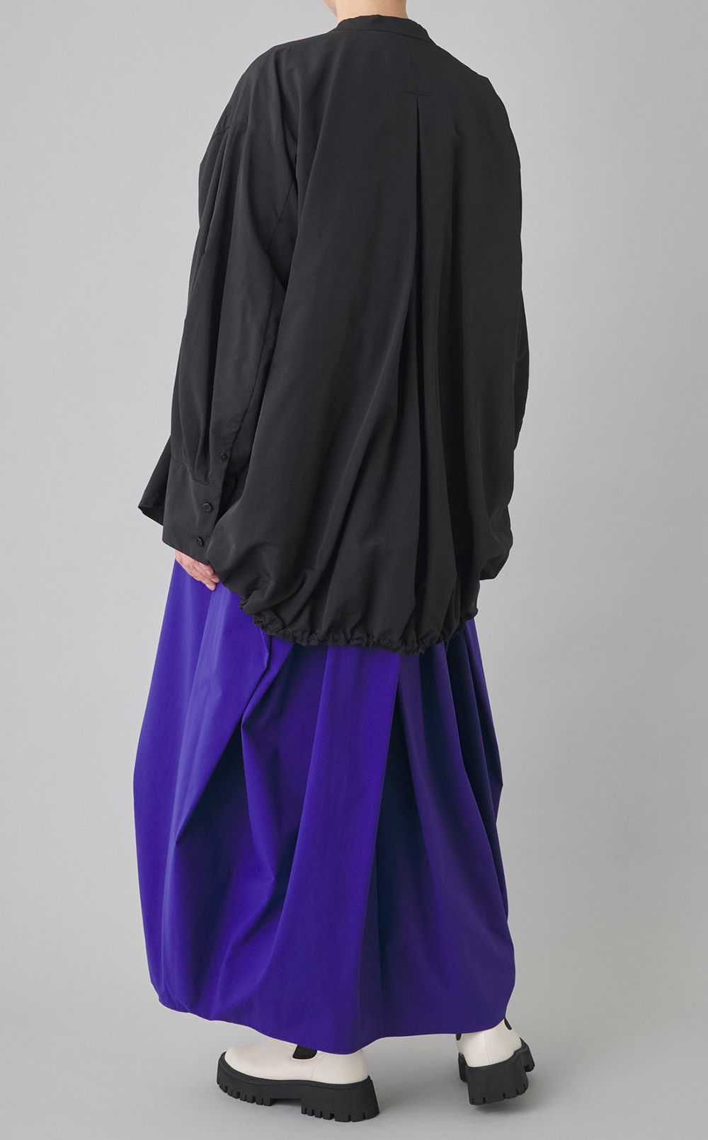 シャーリングレイヤードシャツ