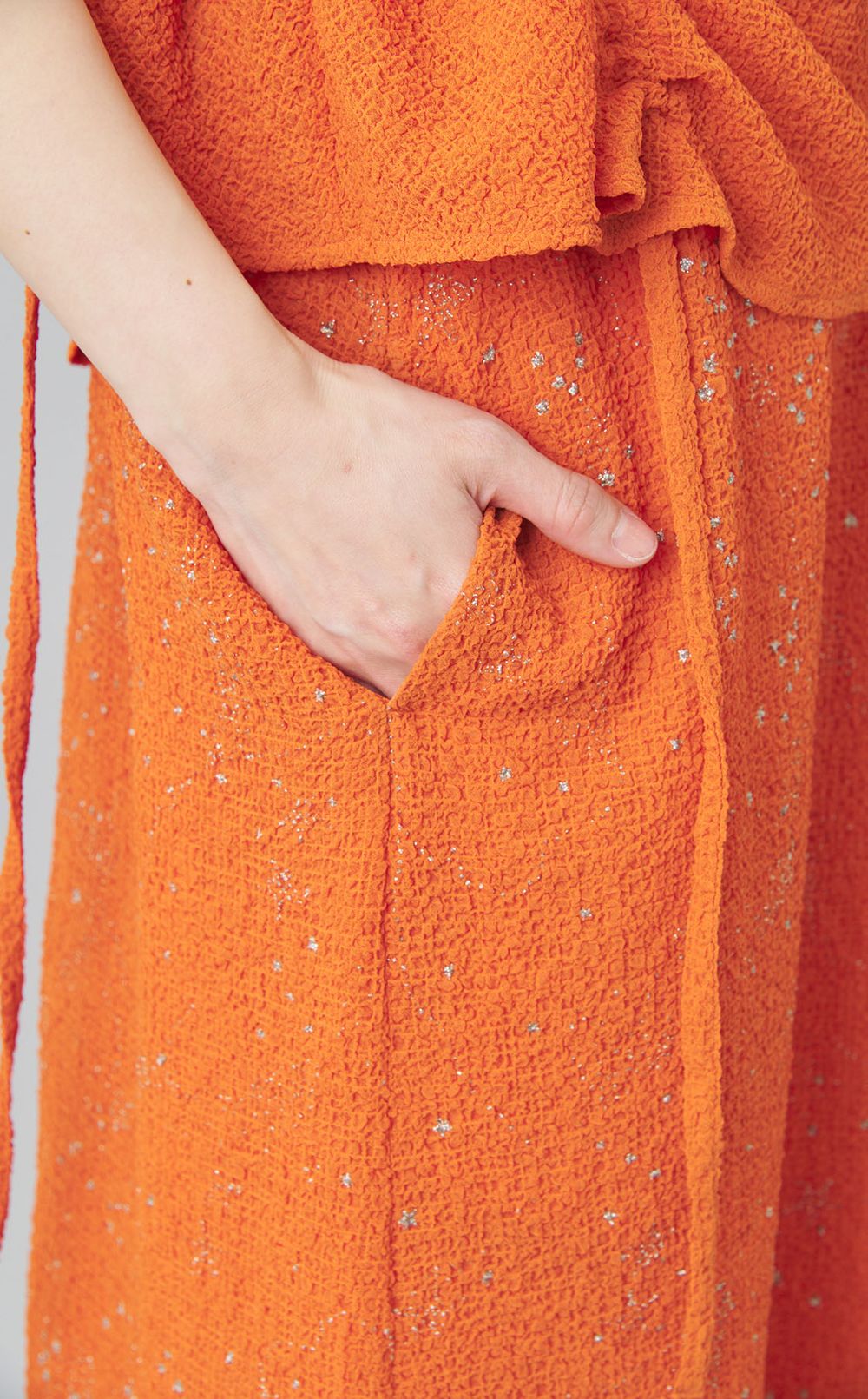 シュリンクギャザーワンピース