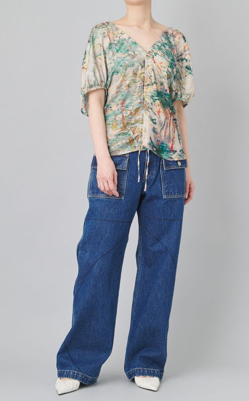 デニムブッシュパンツ