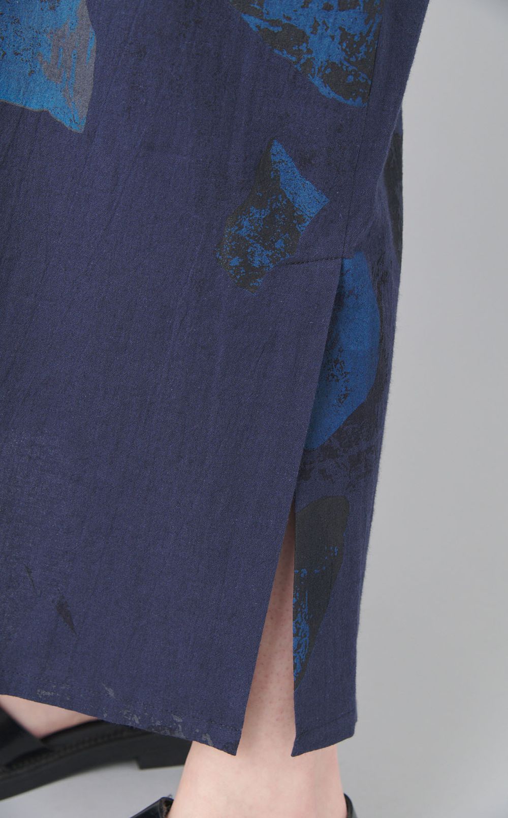 ストーンプリントノースリーブワンピース