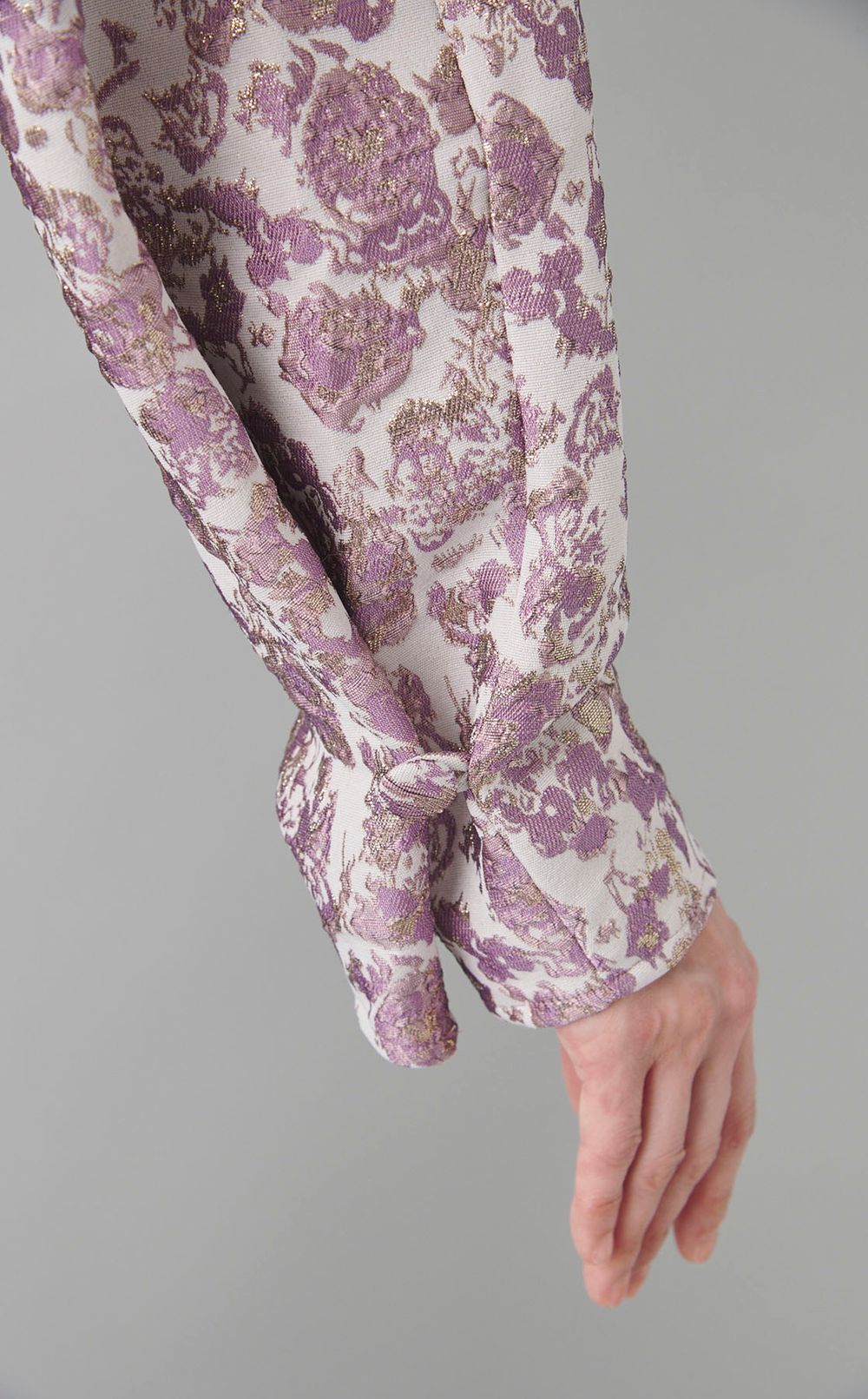 グリッタージャガードノーカラージャケット