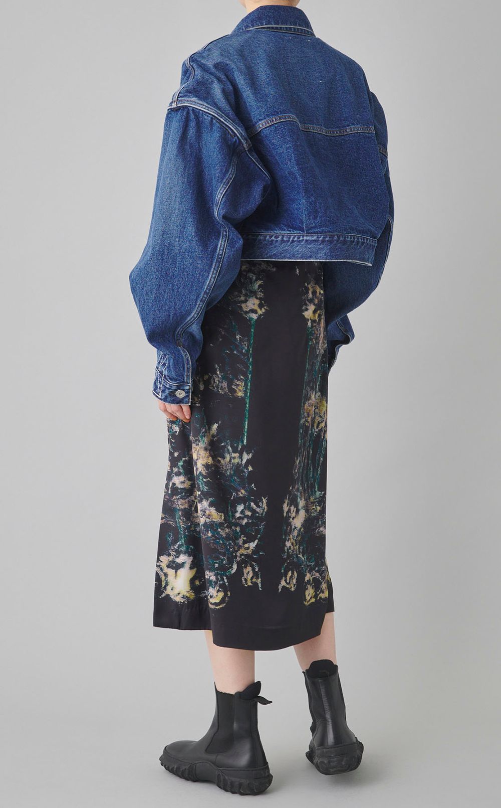 クロップドデニムジャケット