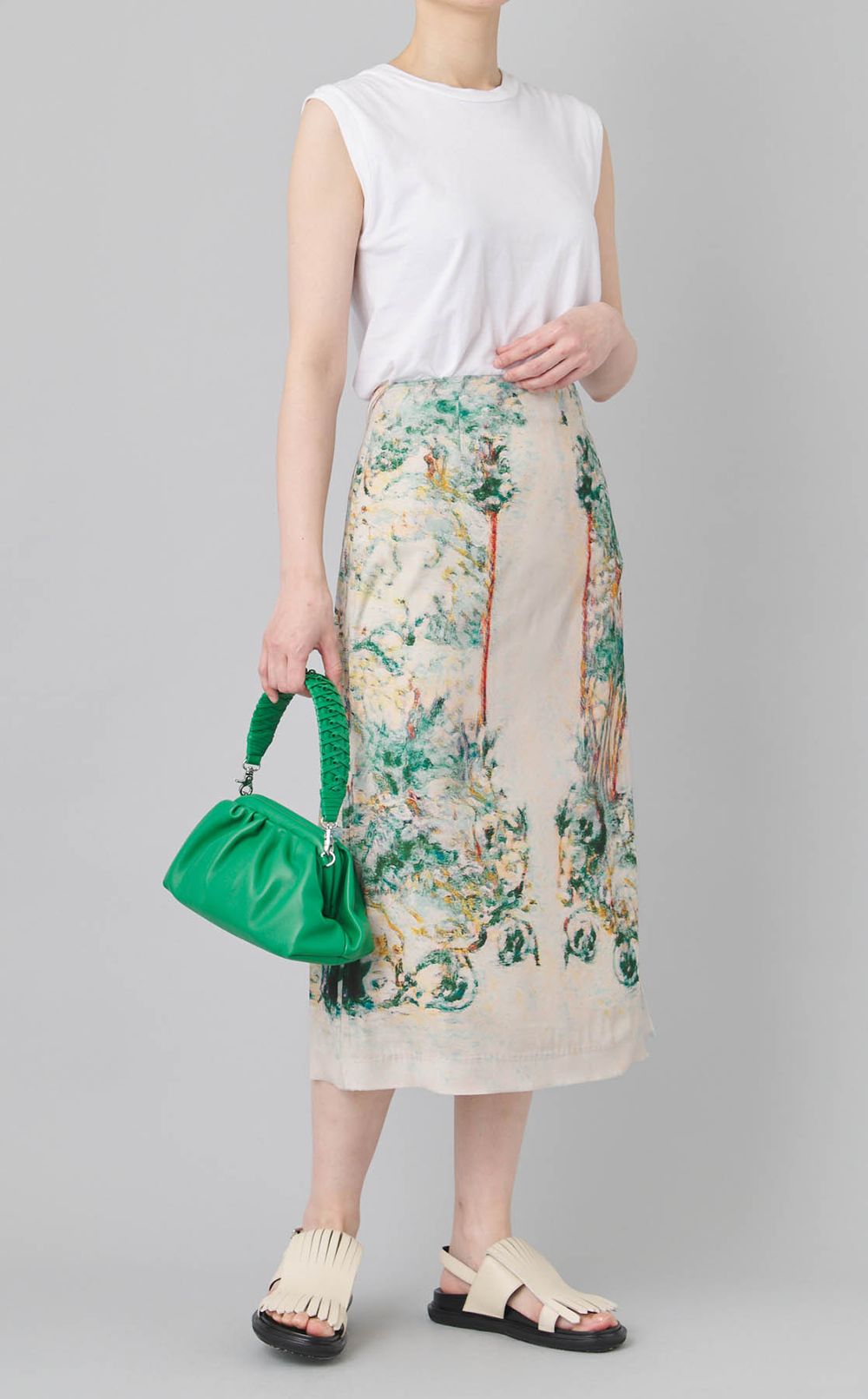 ラムレザーがま口バッグ