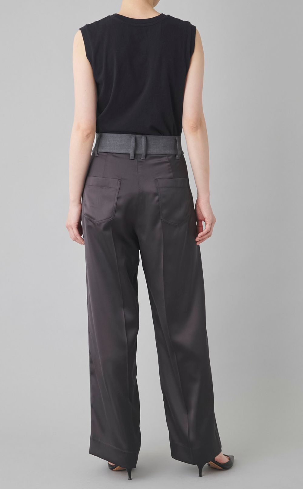 サイド切替ストレートパンツ