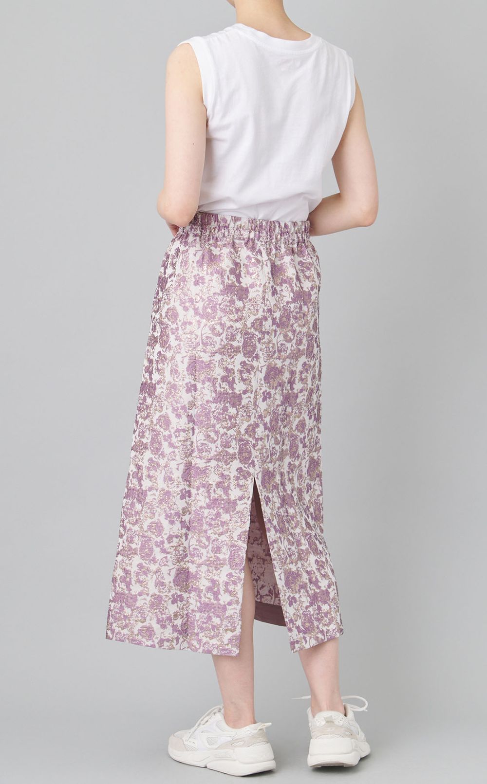 グリッタージャガードペンシルスカート