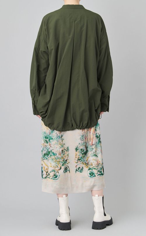 シャーリングレイヤードシャツ