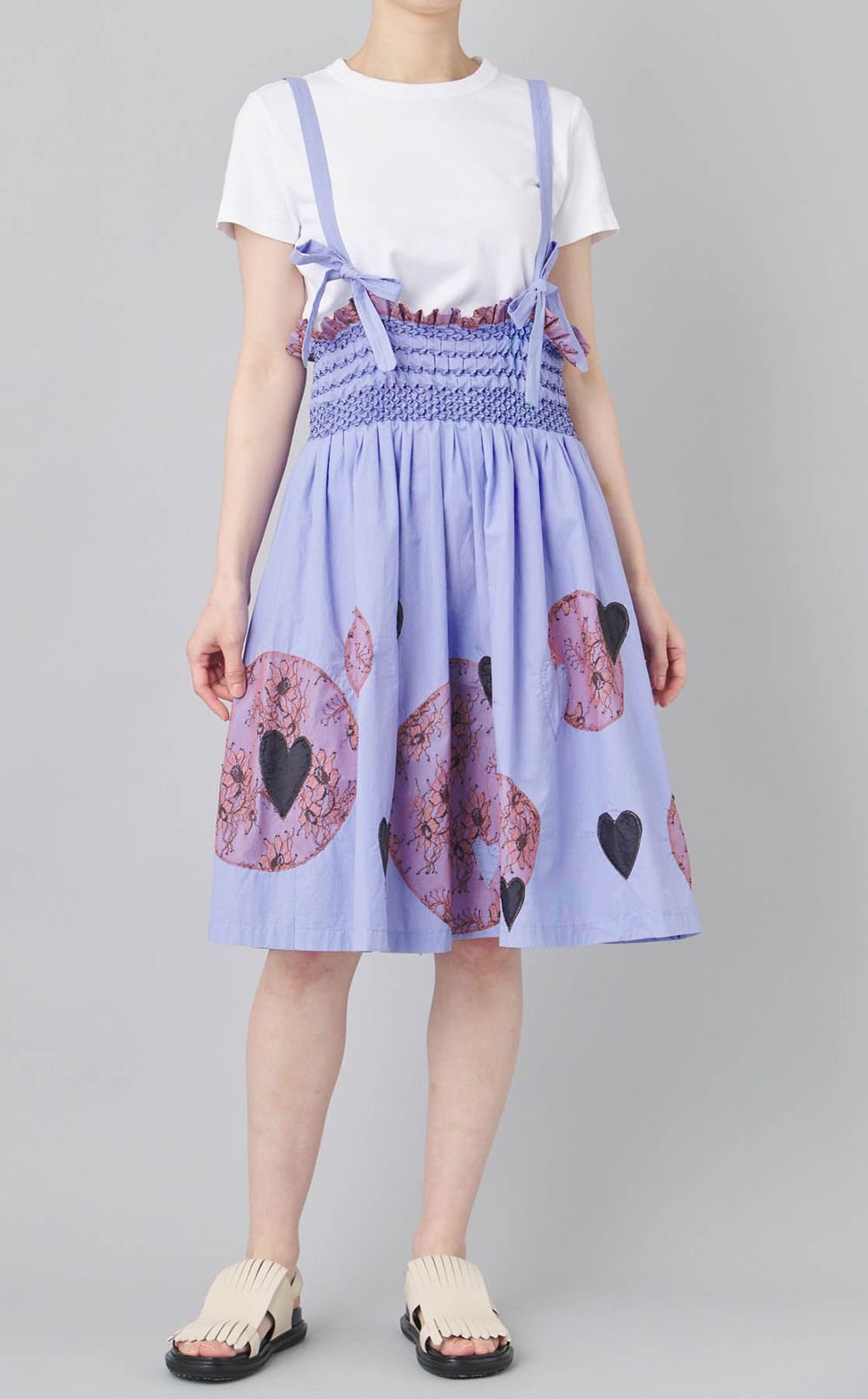 【reADdress】シャーリングワンピース