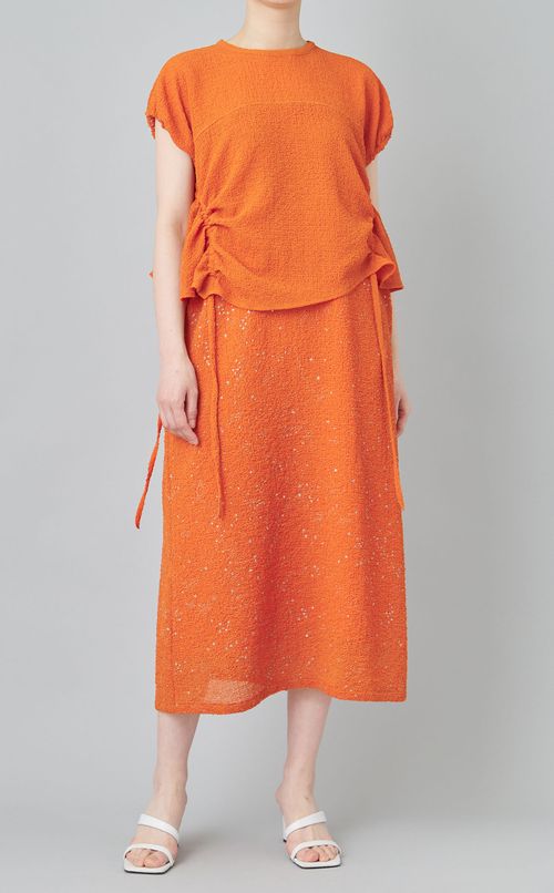 シュリンクギャザーワンピース